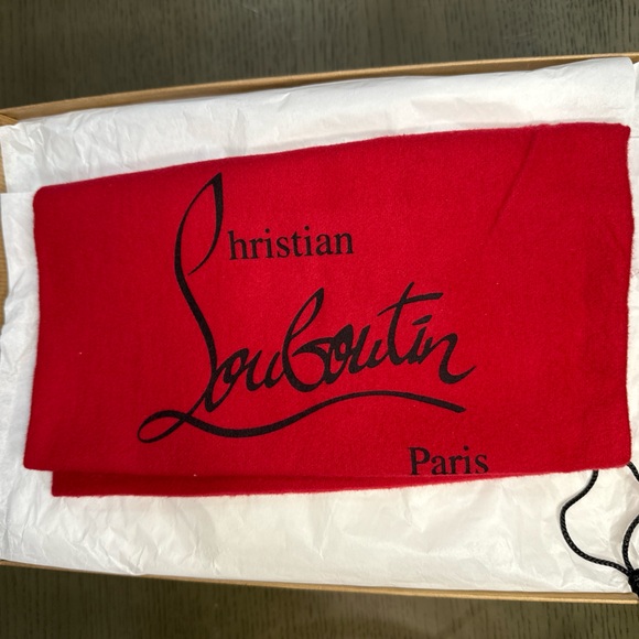 Christian Louboutin Black Suede Peep Toe Heels - Picture 12 of 14